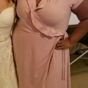 Pink Wrap dress
